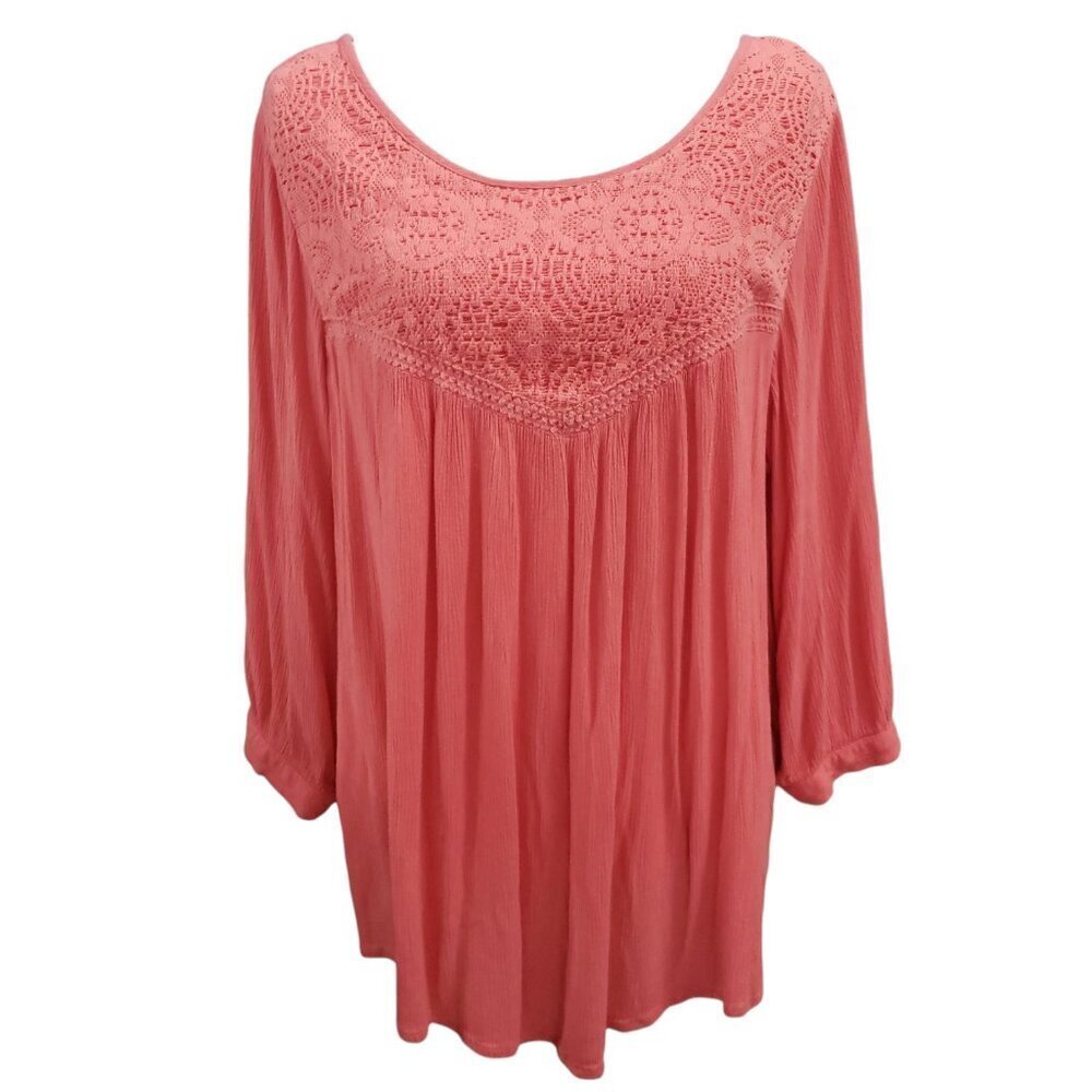 cb established 1962 Womens Long Sleeve Pink Blouse 1X